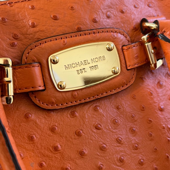 Michael Kors Burnt Orange Satchel - Picture 4 of 9